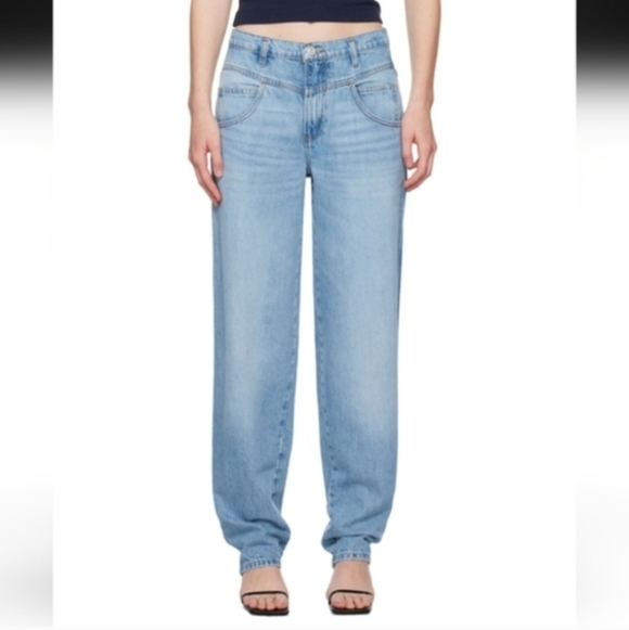 FRAME 90's Utility Loose Jeans Size 28 High Rise Roll Hems Or Straight Leg - Picture 3 of 15